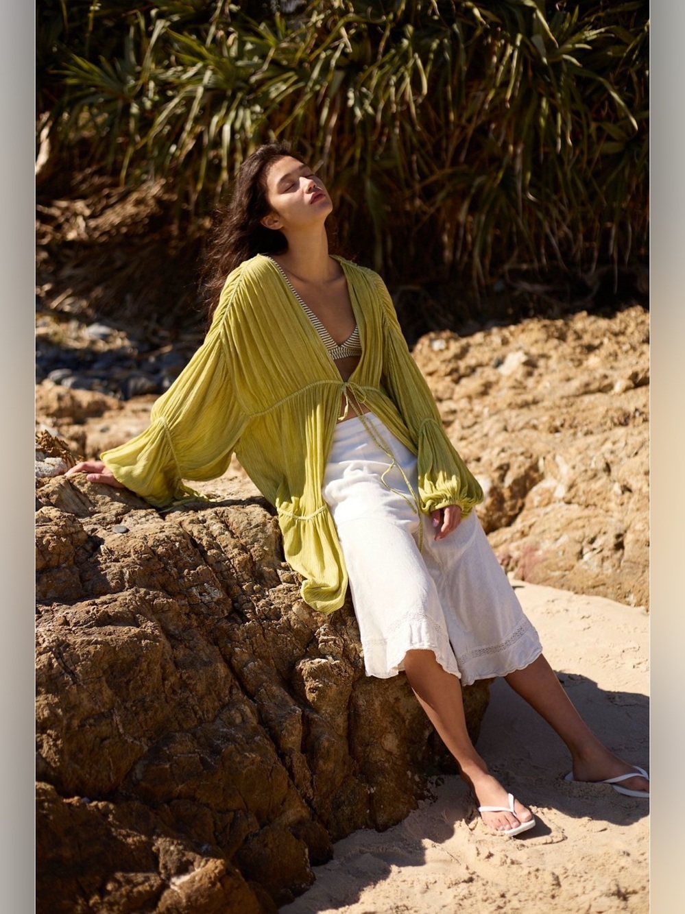 Free People Juliet Tie Front Duster